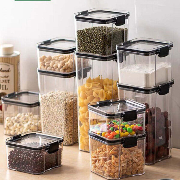plastic food storage container for kitchen