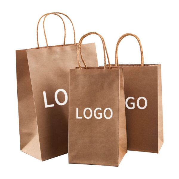 Custom brown kraft paper bags
