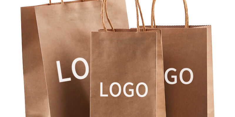 Custom brown kraft paper bags