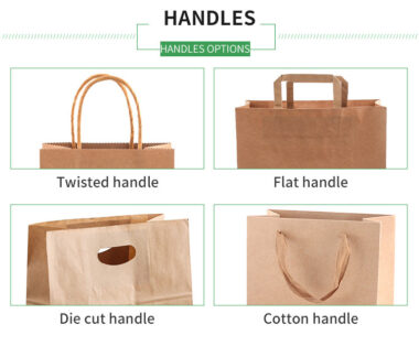 Custom brown kraft paper bags