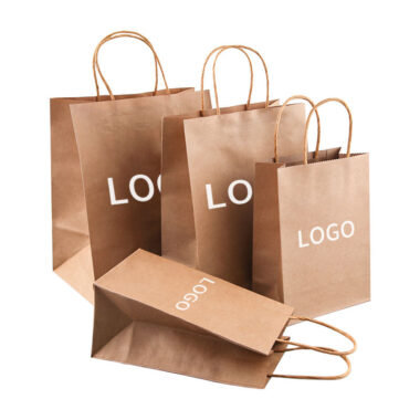 Custom brown kraft paper bags