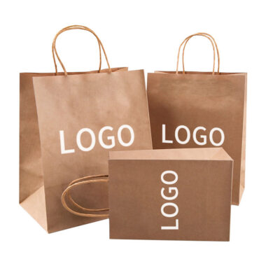 Custom brown kraft paper bags