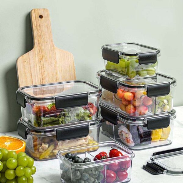 storage crisper bento box with lid