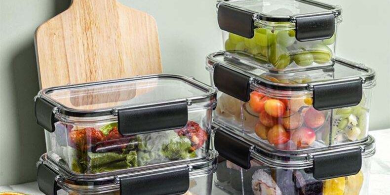 storage crisper bento box with lid