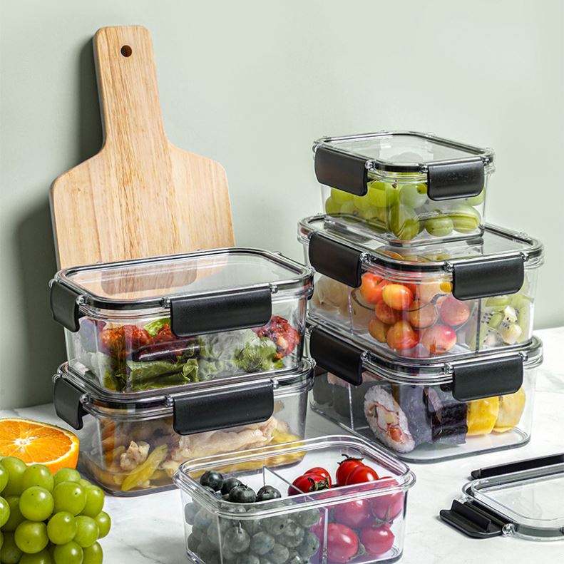 storage crisper bento box with lid