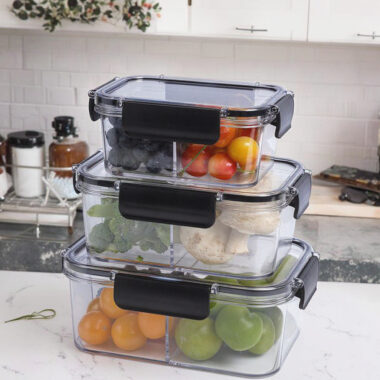 storage crisper bento box with lid