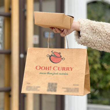 kraft paper takeaway food bags