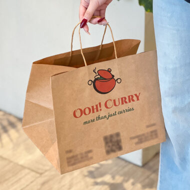 kraft paper takeaway food bags
