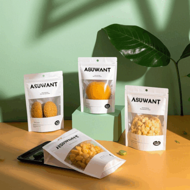 Custom large plastic stand up pouch