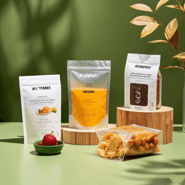 Custom large plastic stand up pouch