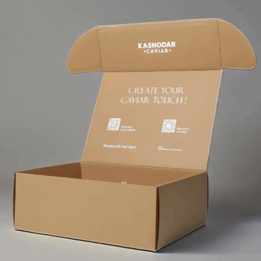 craft corrugated food shipping box