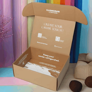 craft corrugated food shipping box