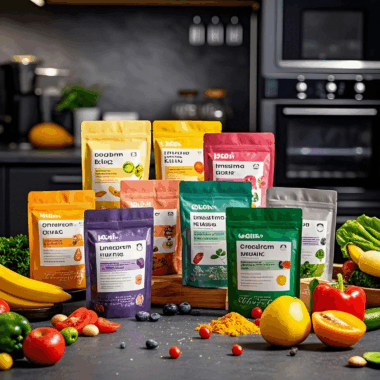 plastic stand up pouch for matcha