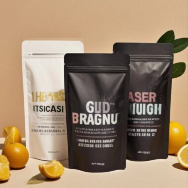 custom printed stand up plastic spice bag