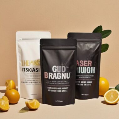 custom printed stand up plastic spice bag