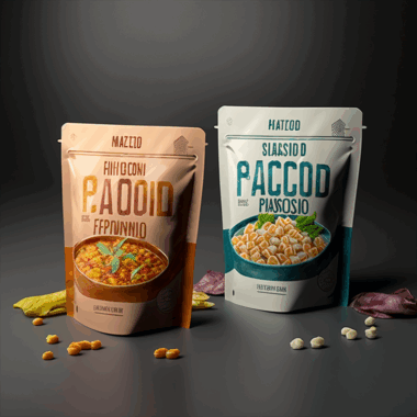 Custom stand up pouch for potato