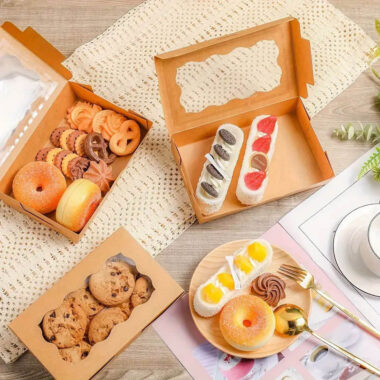 kraft paper food box for cakes