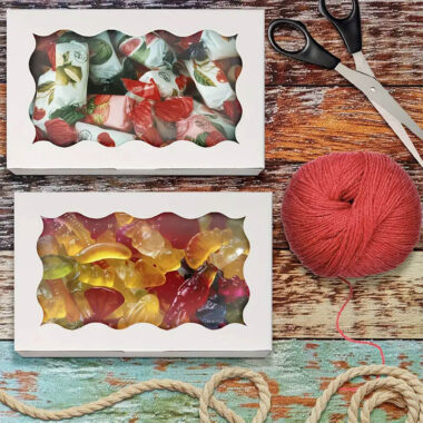 kraft paper food box for cakes