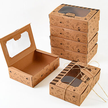 kraft paper food box for cakes