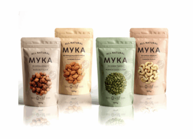 printed stand up zipper pouch bag