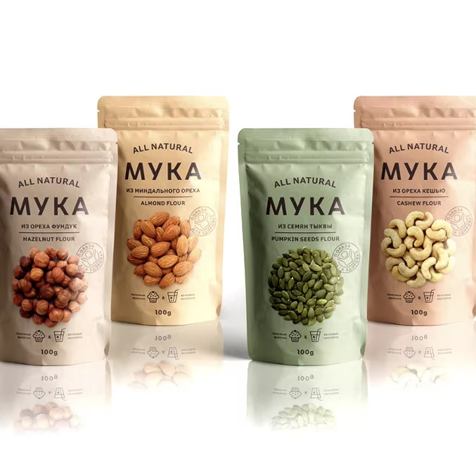 printed stand up zipper pouch bag