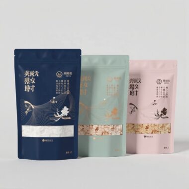 aluminum foil stand up pouch zipper