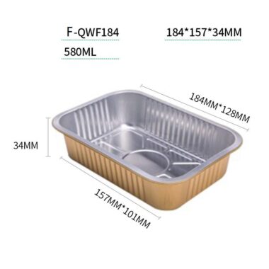 aluminum foil BBQ baking box for takeaway