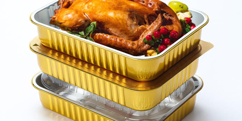 aluminum foil BBQ baking box for takeaway