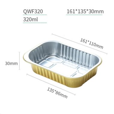 aluminum foil BBQ baking box for takeaway