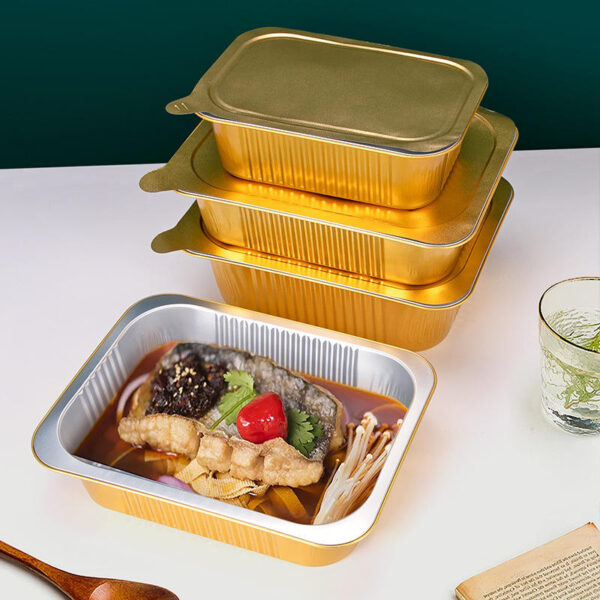 aluminum foil bowl for microwaveable soup