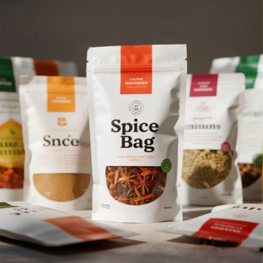 plastic spice bag with zipper