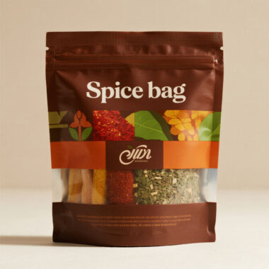 plastic spice bag with zipper