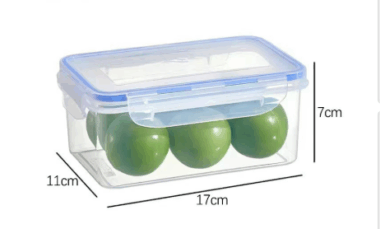 Rectangular PP food storage sealed jar