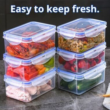 Rectangular PP food storage sealed jar