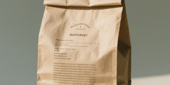 kraft paper food takeaway bags