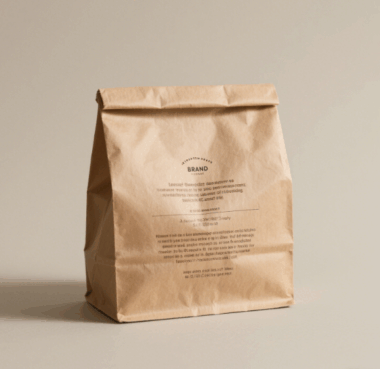 kraft paper food takeaway bags