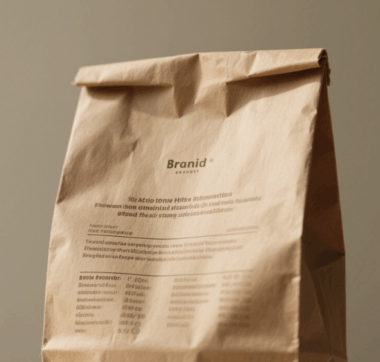 kraft paper food takeaway bags