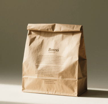 kraft paper food takeaway bags
